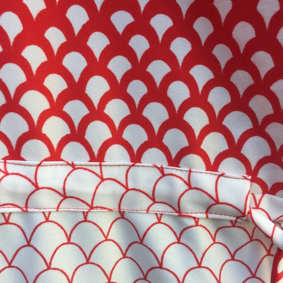 Vintage Scallop Print Doubleknit Maxi - Picture 3 of 7